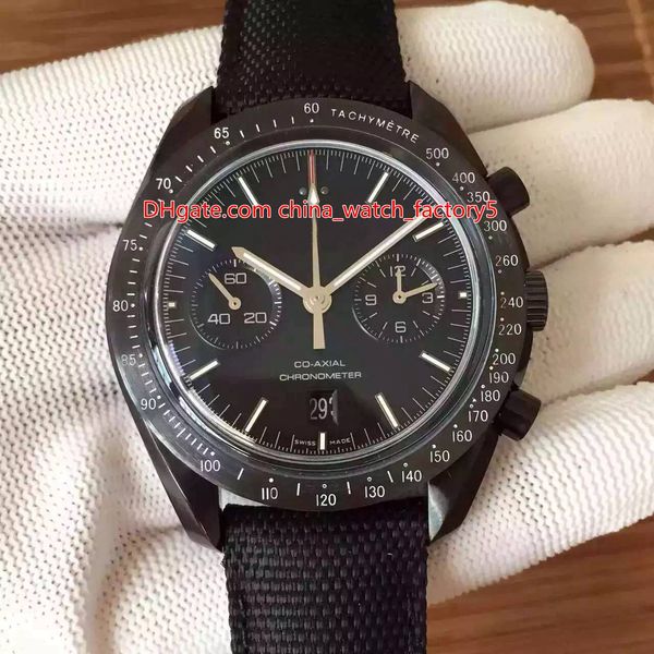 

5 style vs version 44mm moonwatch co-axial 311.92.44.51.01.003 chronograph cal.9300 movement automatic mens watch watches, Slivery;brown
