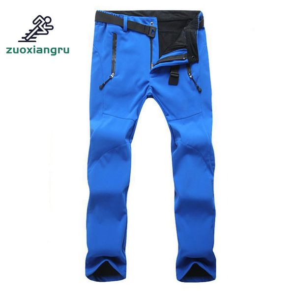 

women ski pants thick windproof warm fleece softshell pants fishing camping hiking skiing trousers waterproof pant, Black;green