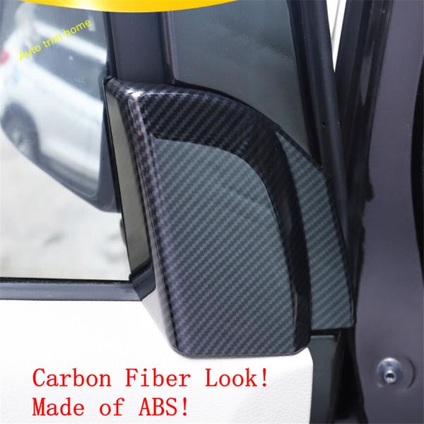 

lapetus inner pillar a post triangle cover trim fit for nv200 / evalia 2015 - 2019 macarbon fiber abs auto accessories