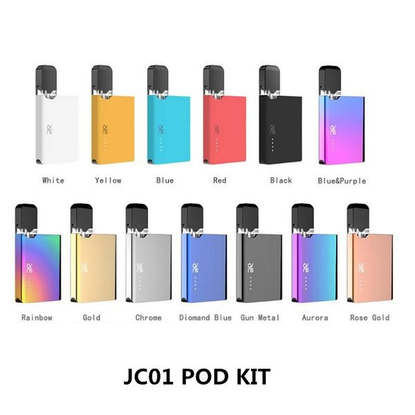 

Стартовые комплекты Ovns JC01 Стручки 400 мАч Батареи Система Универсальные комплекты Vape для густого масла COCO Картридж с керамической катушкой 100% Аутентичные