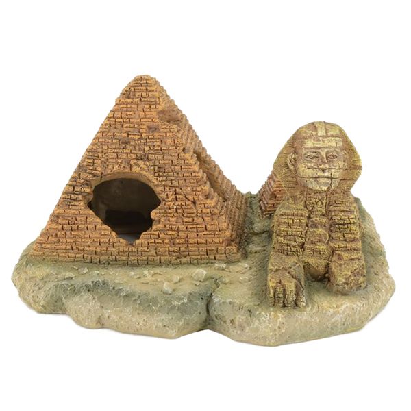 

artificial aquarium fish tank pyramid sphinx model landscape handicraft