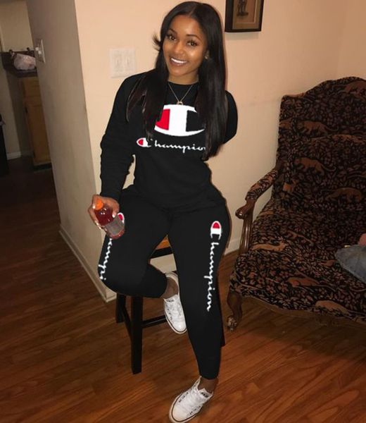 black champion sweatsuit womens