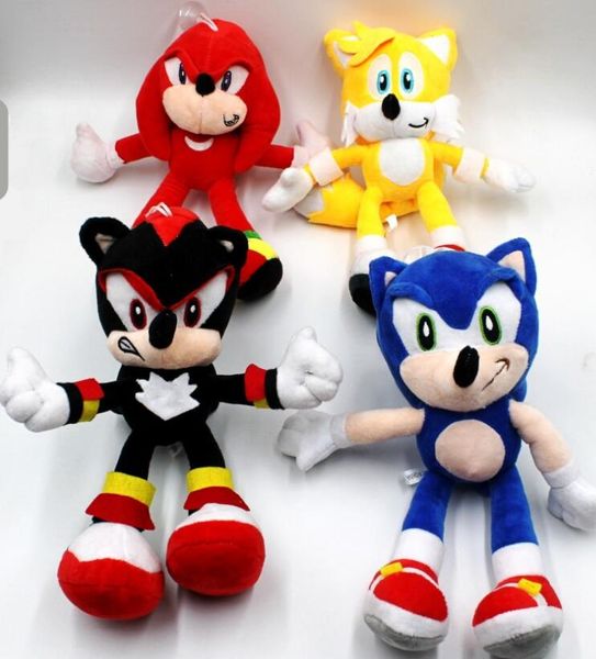 

ems sonic the hedgehog sonic tails knuckles the echidna stuffed animals plush toys with tag 25 cm
