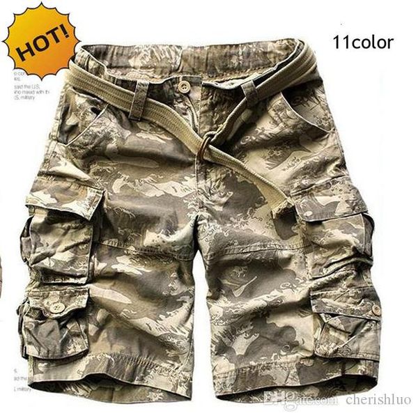 

summer style cotton camouflage camo tactical military shorts men multi pocket cargo short trousers plus size s-xxxl, White;black