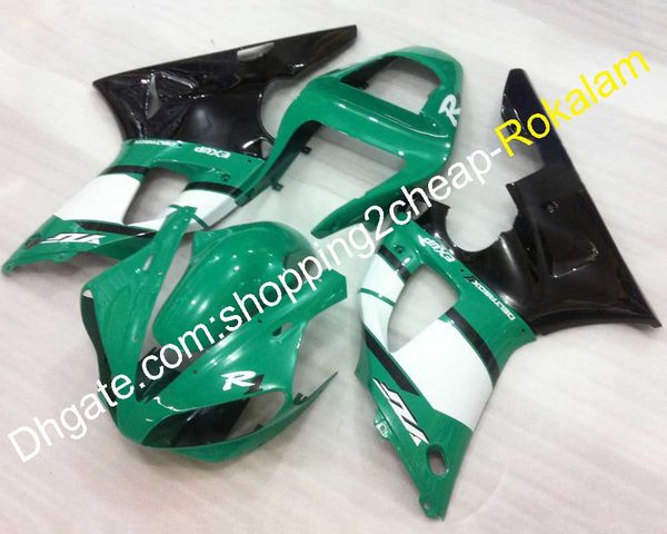 

for yamaha yzf1000 r1 2000 2001 yzfr1 yzf-r1 yzf 1000 green white black motorbike fairing body kit (injection molding)