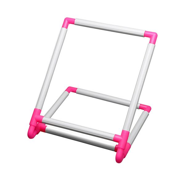 

new embroidery frame practical universal clip plastic cross stitch hoop stand holder support rack diy craft handheld tool, Black