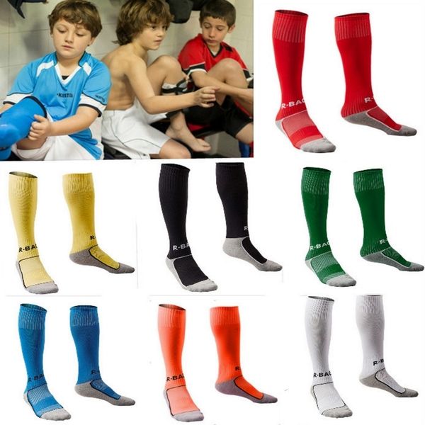 

Soccer Socks 9 colors kids boy Sport Baseball Football Soccer Plain Long Socks Over Knee High Sock Hockey Boys Soccer Sock, White