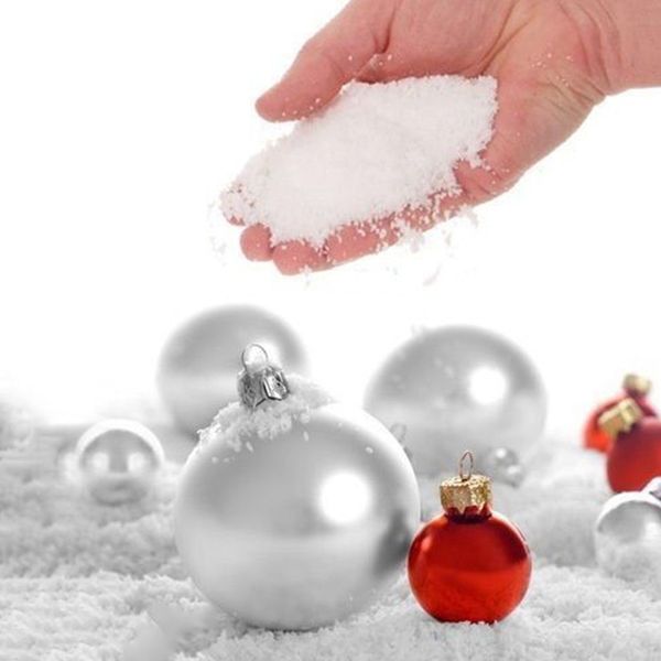 

whole sale christmas fake magic instant snow fluffy super absorbant decorations for christmas wedding drop shipping