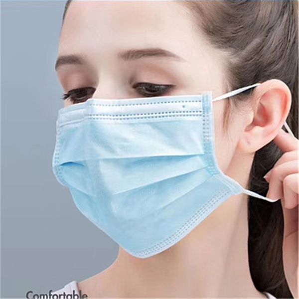 

dhl 500 1pcs faface loop layers dustproof 3 12 years oldblue cartoon dog log face mask masks 07tr