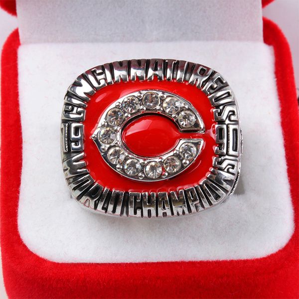 

cincinnati 1990 reds world baseball championship ring sport souvenir fan promotion gift wholesale ing, Golden;silver