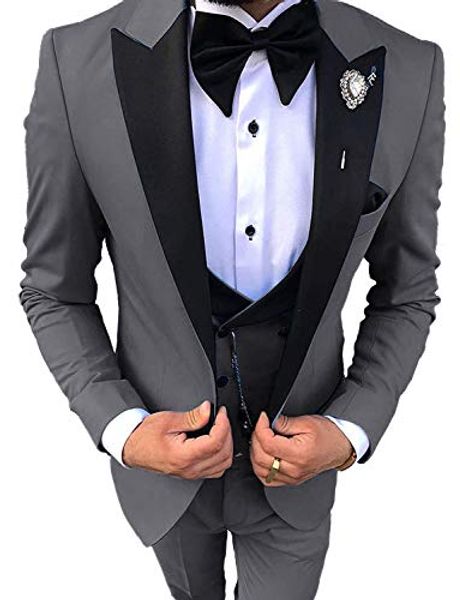 

groom tuxedos groomsmen a variety of style new arrival men suits wedding/prom/dinner man blazer ( jacket+pants+vest+tie ) m1340, Black;gray