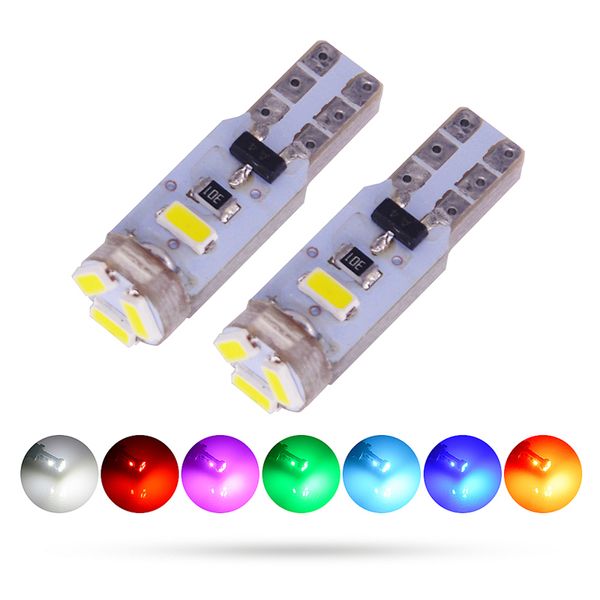 

100pcs t5 led 12516 w1.2w car interior lamp 5 3014 smd gauge instrument auto non-polarity bulb 12v