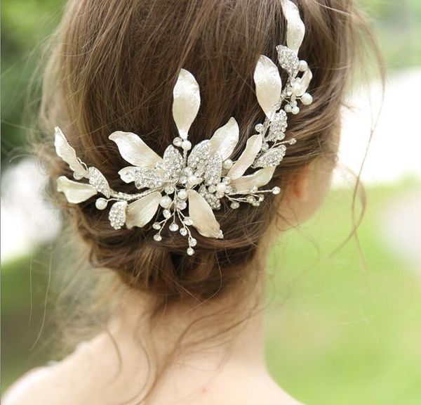 Wedding Bridal Crystal Fascinators Hair Flowers Jewelry Rhinestone