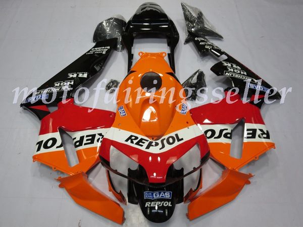 

oem quality new abs full fairings kits fit for honda cbr1000rr (2003-2004) cbr1000rr 03 04 bodywork set orange black and red white