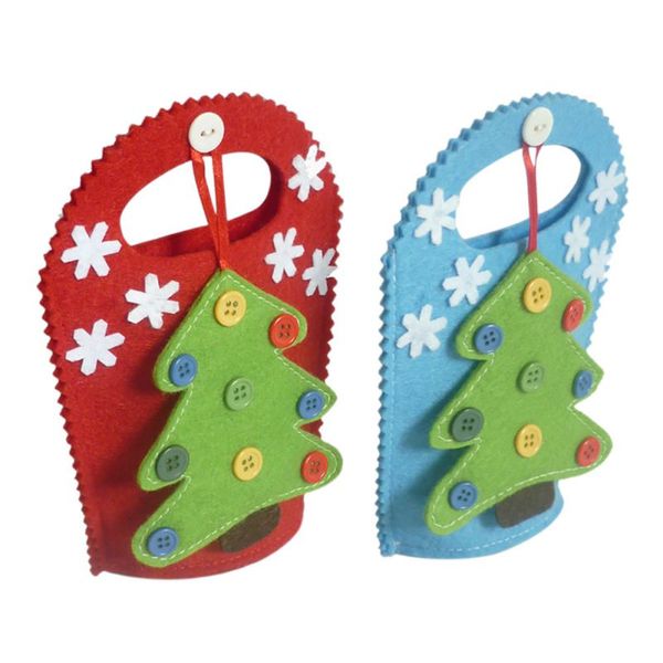 

рождественская елка шаблон подарочные пакеты конфеты держатель с buttonwhite снежинка многоразовые украшения сумки открытый украшения ab