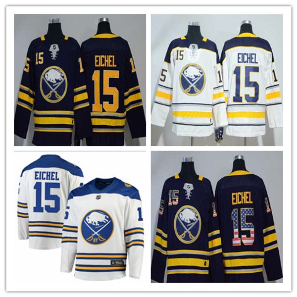 

premier 15 jack eichel jersey sabres men's youth navy blue hockey jerseys home buffalo breakaway player away team color white 50th seas, Black;red