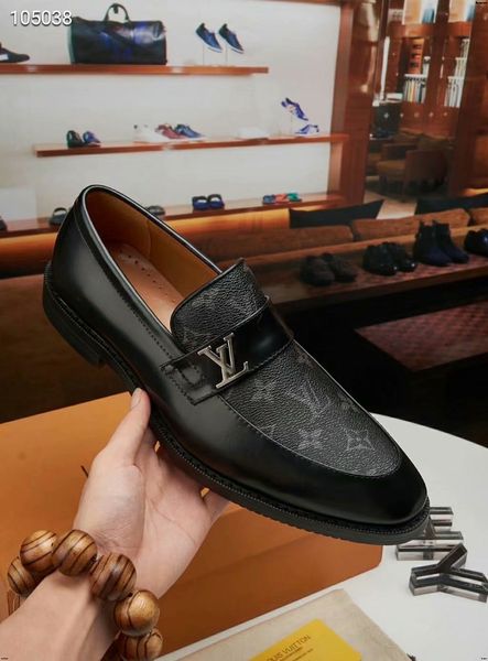 

19ss men dress shoe men formal shoes leather luxury fashion groom wedding shoes men oxford shoes dress plus size 38-45, Black