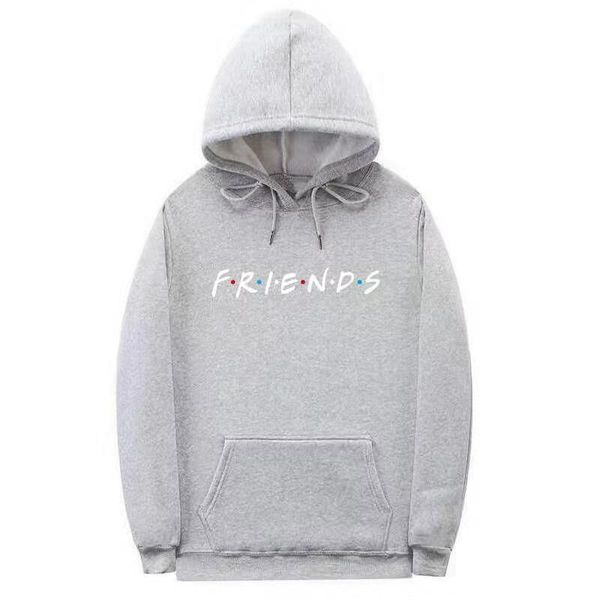 

selling trendy letters friends hoodie sweatshirt hip hop street men and women hoodie coat, Black