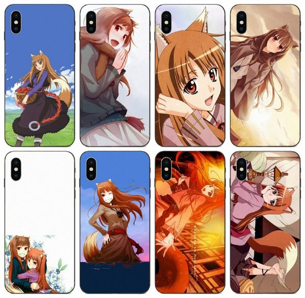 

tongtrade] the spice and wolf holo case for iphone 11 pro max x xs 8 7 6s 6 5s 5 samsung m40 huawei y5 prime htc desire 820 silicone case