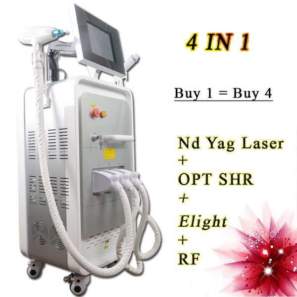 

opt shr ipl permanent hair removal machine q switched nd yag laser tattoo removal machine rf 2500w higher power alexandrite laser, Black