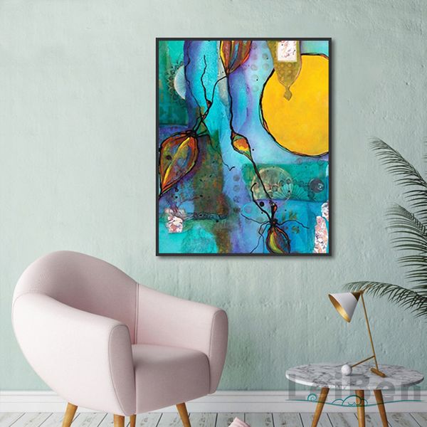

abstract art bedroom poster hanging on the wall painting print canvas painting picture home wall art graffiti decoration custom