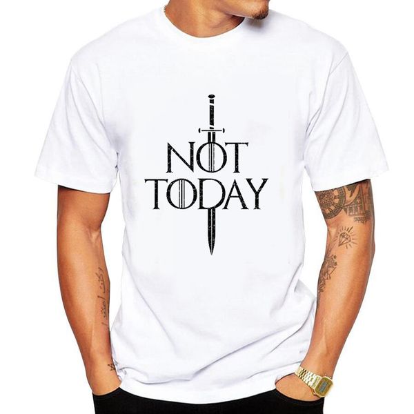 

arya stark shirt arya stark not today tshirt tees men t shirt summer white tee streetwear, White;black