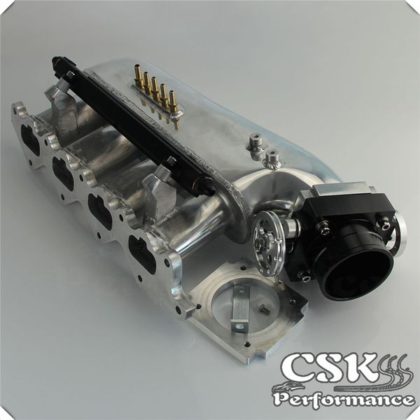 

intake manifold+ throttle body +fuel rail fits for mitsubishi lancer 4g63 evo 4-9 black / blue / purple