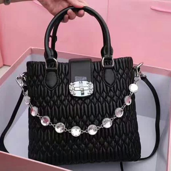 

handbags shoulder bags houndstooth plain lady sweet diamonds chains women bucket bag selling ladies cluth bag