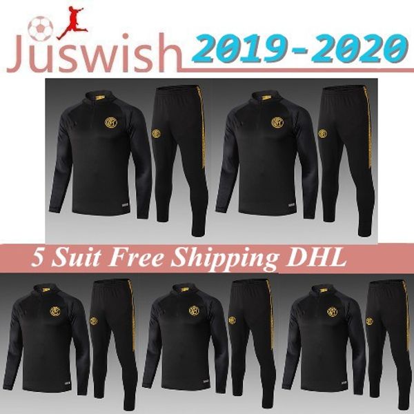 

2019 inter milan aining suit icardi nainggolan training suit 19 20 palacio candrevr long sleeve tracksu, Black;red