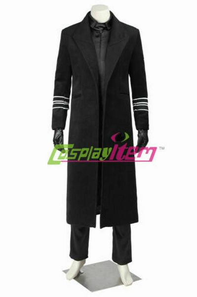 

the force awakens costume general hux cosplay suit full set halloween, Black;red