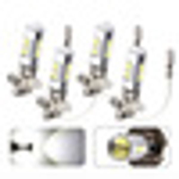 

4* h3 car led white fog driving drl light bulbs 6000k lens 10smd lamps high beam 100% brand new and high quality