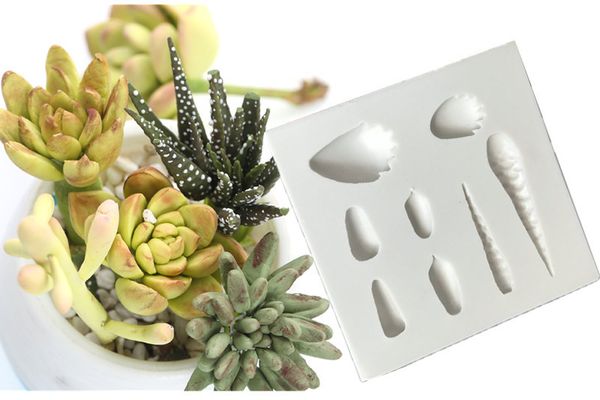 

cake tools succulent plants silicone fondant mold sugar chocolate decoration diy tool h367