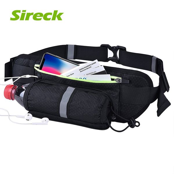 

sireck multifunctional running belt sport waist bag outdoor fanny pack water bottle pocket jogging pouch case for 6.5 inch phone