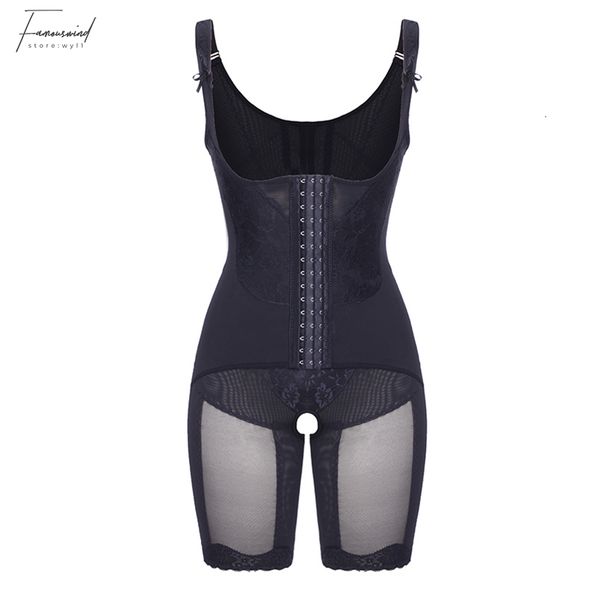 

waist trainer body shapewear shapers body full shaper modeling belt waist trainer butt lifter thigh reducer panties tummy push up corset, Black;white