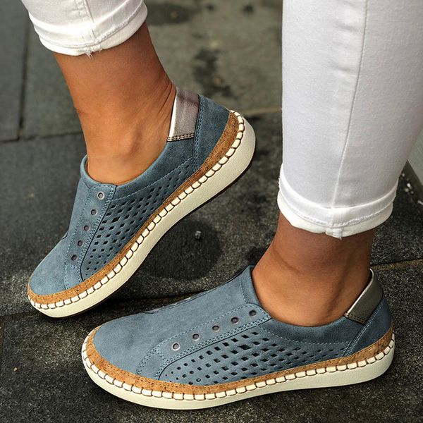 

women's flats women vulcanized shoes on loafers breathable spring women casual shoes fashion hollow out sneakers, Black
