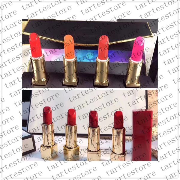 

cosmetics lipsticks 4 pcs set 2 style black and white box version natural long-lasting makeup lipstick 4 colors lips cream set