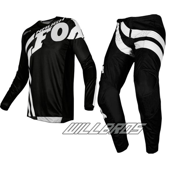 

2019 naughty mx 180 cota jersey & pant combo motocross racewear dirt bike off road racing gear set black, Black;blue