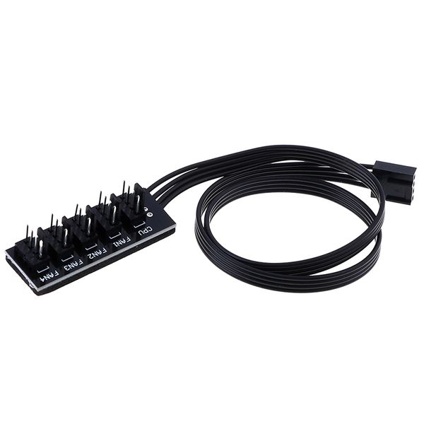 

40cm 1 to 5 4-pins tx4 pwm cpu cooler/ case/ chasis cooling fan power cable hub splitter adapter