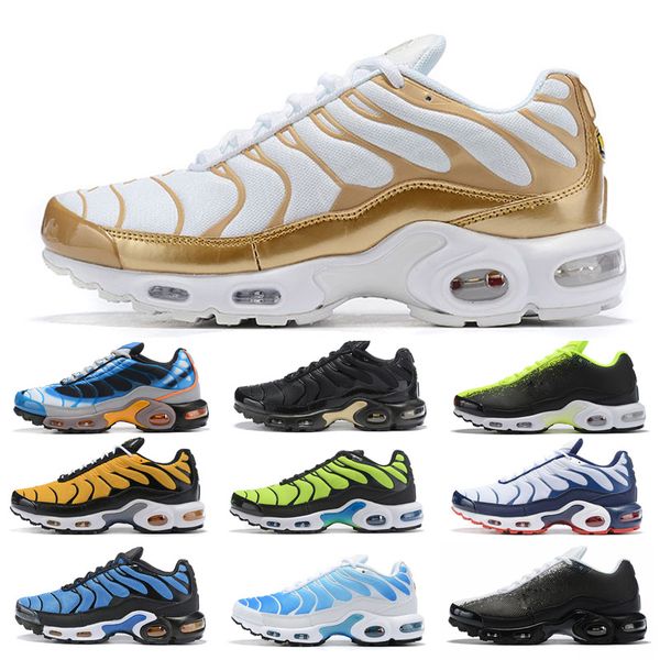 

Fashion Running Shoes Plus Men Women Athletic Sneakers Outdoors Tiger White Blue Gold Grey Yellow White Volt Sports Designer shoe Size 40-46