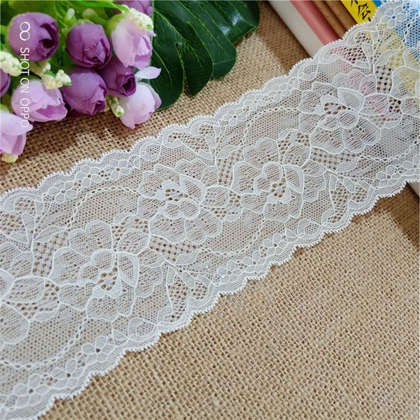 

3yard / lot ширина 9.5cm s1556 оптового простирания серый цветок кружева белье ткани для нижнего белья традиционного нижнего белья одежды, Black