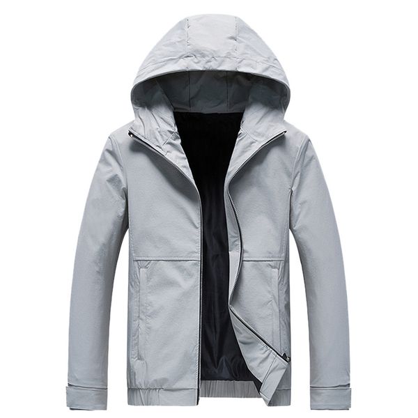 

feitong 2019 men oversize solid color classic bomber jackets men spring autumn outerwear mens windbreaker jackets plus size coat, Black;brown