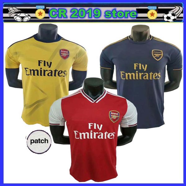 

19 20 ar ena home away occer jer ey ram ey 2019 2020 cami eta xhak football red hirt uniform maillot de foot man a