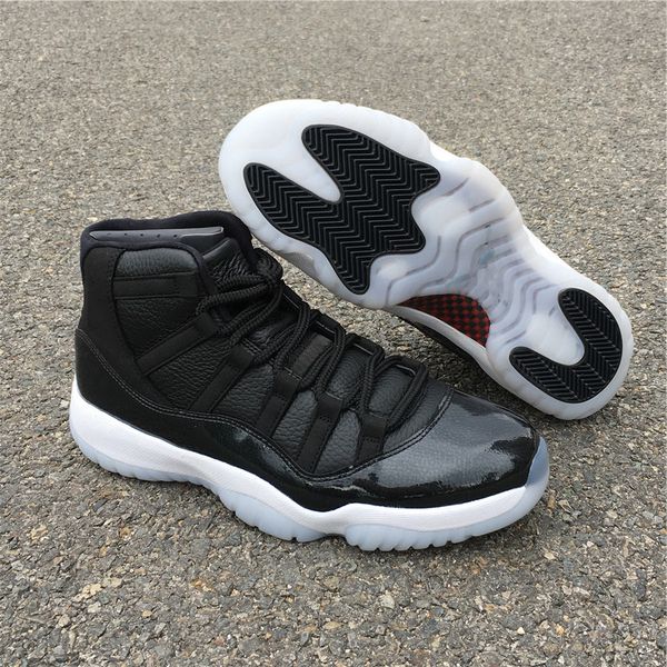 

bulls 72-10 real carbon fiber basketball shoes mens 11 xi black white fashion sports sneakers with shoebox size us7-12, White;red