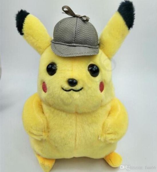 

Новый Детектив Пикачу Плюшевые Игрушки 2 стиля 25 СМ Детектив Пикачу Плюшевые Кукл