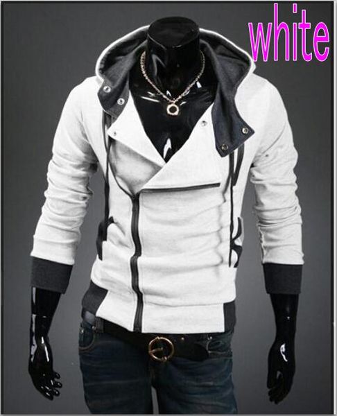 

hoodies men sweatshirt male tracksuit hooded jacket casual male hooded jackets moleton assassins creed, Black