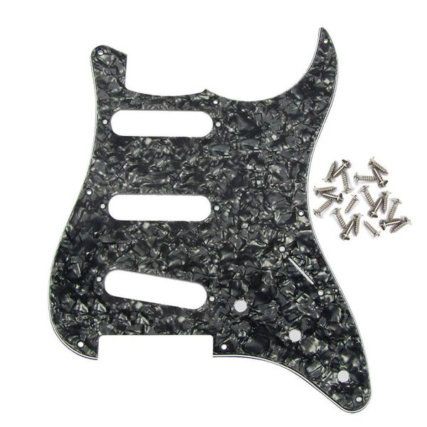 

sss 8 hole strat vintage electric guitar pickguard for style vintage strats style guitar parts, with pure aluminum foil