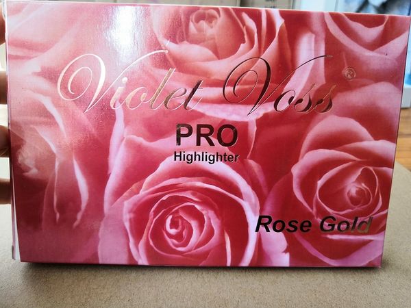 

Новейшая фиолетовая Voss PRO Highlighter Палитра розового золота Face Bronzers Highlighters 6 цветов Glo