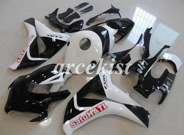 

motorcycle new abs injection full fairings kit fit for honda cbr1000rr 2008 2009 2010 2011 08 09 10 11 bodywork set white black light