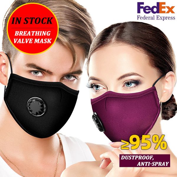 

pm2. 5 анти-туман и пылезащитный взрослый хлопок фильтр маска черные мужчины и женщины теплая осень и зима дыхательный клапан маска fedex бе