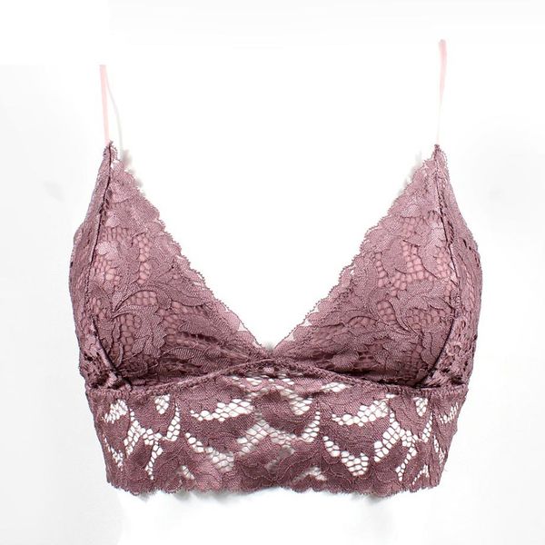 

Lace Top Nude Pink Women Floral Lace Bralette Ladies Seamless Intimates Girls Wireless Lingerie Soft Comfortable Brassiere, Black